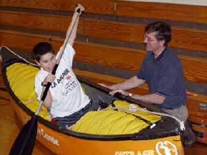 WCS school kids, paddling demonstration