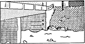 Drawing: Fairfax VT bridge gauge @ 4 feet